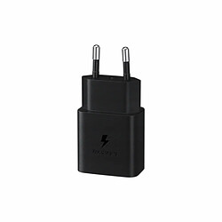 Chargeur Secteur 15W USB C (sans câble) Coloris Noir SAMSUNG EP-T1510NBEGEU