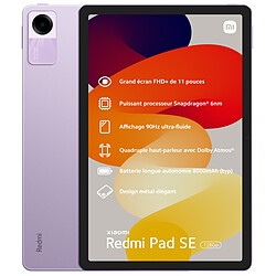 Tablette Tactile Xiaomi Pad SE  4/128Go - WiFi - Violet