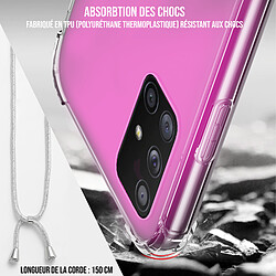 WE Coque de Protection avec Tour de Cou - Pochette pour Smartphone Apple iPhone 6/7/8/SE 2020 Bandoulière, Lannière, Collier, Dragonne, Cordon Ultra Résistant Apparence Conservée - Noir