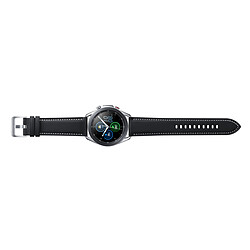 Samsung Galaxy Watch 3 - 45 mm - 4G - SM-R845FZSAEUB - Argent - Bracelet Noir pas cher