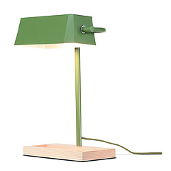 It'S About Romi Lampe de Table Métal et Bois Vert Olive CAMBRIDGE 