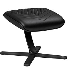 Noblechairs FOOTREST - Noir Repose pieds revêtement cuir - pied 4 branches en caoutchouc antidérapant