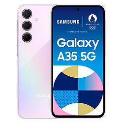 Samsung Galaxy A35 - 5G - 6/128Go - Lilas Smartphone 6,6\" Full HD+ - Super AMOLED - 120 Hz - 5G - Triple capteur 50 MP - Vidéo 8K