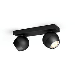 Avis Philips Hue White Ambiance BUCKRAM Spot barre tube 2x5.5W - Noir (télécommande incluse)