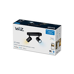 WiZ IMAGEO Spots connectée 2x5W - Blanc variable - Noir