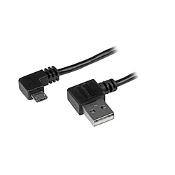 StarTech.com Câble USB A vers Micro B de 1 m avec connecteurs coudés à angle droit - M/M - Noir