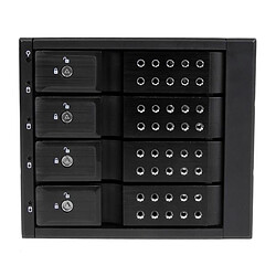 StarTech.com Rack amovible / Backplane sans tiroir pour 4x HDD SAS II/SATA III 6Gb/s de 3,5'' avec échange à chaud - Aluminium pas cher