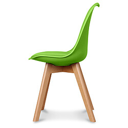 Acheter OPJET Chaise Design Style Scandinave Vert ESBEN