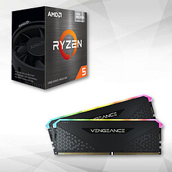 Corsair Vengeance RS - 2 x 16 Go - DDR4 3200 Mhz CL 16 - Noir + Ryzen 5 5600G - 3,9/4,4 GHz