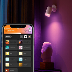 Avis Philips Hue White & Color Ambiance FUGATO Spot 1x5.7W - Blanc