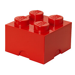 LEGO Brique de rangement 4 tenons - Rouge