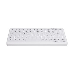 Cherry AK-C4110F-FU1-W/FR Clavier sans fil compact sans pavé numérique lavable USB blanc