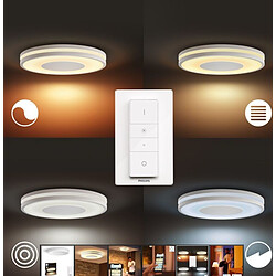 Acheter Philips Hue Plafonnier connecté BEING - 32W - Blanc - White Ambiance - Télécommande Hue incluse