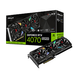 PNY GeForce RTX 4070 SUPER 12G XLR8 Gaming VERTO EPIC-X RGB DLSS 3  - 12 Go GDDR6X - 1x HDMI/3x Display Port - PCI Express 4.0 16x