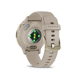 Montre Connectée Mixte Garmin VENU 3S - 010-02785-02 - Bracelet Silicone Beige pas cher