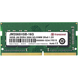 Transcend JetRAM- 16 Go - DDR4 SO DIMM 260 broches - 2666 MHz - CL19