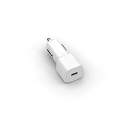 Chargeur allume-cigare 1 port USB-C - Compatible Power Delivery - 30W - 3A - blanc