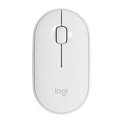 Logitech M350 PEBBLE Blanc