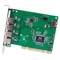 StarTech.com Carte Adaptateur PCI vers 7 Ports USB 2.0 pas cher