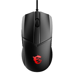 MSI Clutch GM41 Lightweight Souris gamer filaire - rétro-éclairage RGB  - 6 boutons programmables -  capteur optique 16000dpi