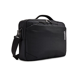 Thule Sacoche Subterra Laptop Bag 15.6" - Black Sacoche en Nylon 800D -  420x300x100mm - Sangle pour trolley - Extérieur noir et intérieur bleu