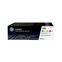 CF371AM - Lot de 3 cartouches authentiques de toner cyan / magenta / jaune HP LaserJet 128A CF371AM - Lot de 3 cartouches authentiques de toner cyan / magenta / jaune HP LaserJet 128A