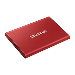 Samsung T7 Rouge métallique - 2 To - USB 3.2 Gen 2 pas cher