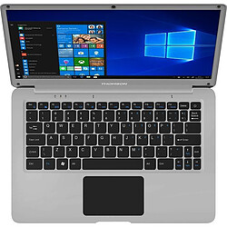 THOMSON PC Portable - 14 HD - Celeron - RAM 4Go - Double Stockage 64Go+128Go SSD - Windows 10S - Silver