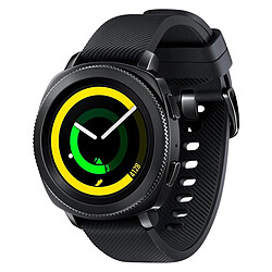 Samsung Gear Sport - Noir Montre connectée sport - GPS - Podomètre - Cardiofrequencemetre - Etanche (50m) - Cadrans personnalisables - Bracelet interchangeables