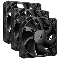 Corsair Starter Kit - iCUE LINK RX120 120mm PWM Fans - Noir Kit de démarrage ventilateurs - 120mm - LED - 3 ventilateurs