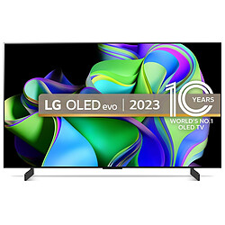 LG TV OLED 4K 42" 106 cm - OLED42C3 2023 Écran 42" 4K UHD - Dalle OLED 100Hz - Smart TV avec Tizen - WiFi - Bluetooth - HDR 10+ -Processeur a9 Gen6 AI 4K - Model EU