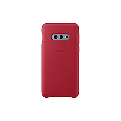 Samsung Coque Cuir Galaxy S10e - Rouge Bordeaux