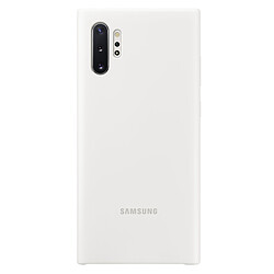 Samsung Coque Silicone Galaxy Note10 Plus - Blanc