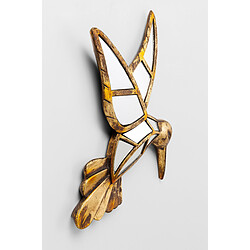 Kare Design Décoration Murale Dorée Colibri Miroir BUZZ