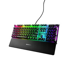 SteelSeries Apex 7 Red - Mécanique Clavier gamer - Rétro-éclairage RGB - AZERTY - Switch linéaire QX2 rouge - filaire USB