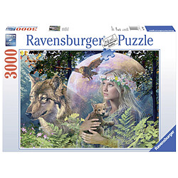 Ravensburger Puzzle Loups au clair de lune – 3000 pièces