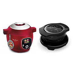 Moulinex Cookeo+ 180 recettes CE85B510 - Rouge + Multicuiseur - COOKEO EXTRA CRISP EZ150800