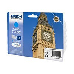 Cartouche imprimante jet d'encre Epson cyan T7032 L - C13T70324010 pas cher