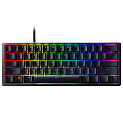 Razer Huntsman Mini - Switch optique linéaire Rouge Clavier gamer filaire - Switch optique linéaire Rouge - Rétroéclairage RGB - Azerty - USB-C amovible