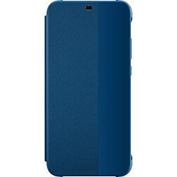 Huawei Flip View cover P20 Lite - Bleu Etui Huawei P20 Lite - Coque rigide à l'arrière