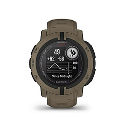 Montres connectées mixtes Garmin Instinct 2 010-02627-04 - Bracelet Silicone Marron