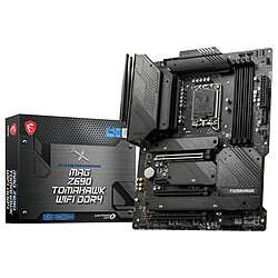 MSI MAG Z690 TOMAHAWK WIFI DDR4 Carte mère ATX - Socket 1700 - Intel Z690 Express - 4x DDR4 - M.2 PCIe 4.0 - USB 3.2 - PCI-Express 5.0 16x - LAN 2.5 GbE - Wi-Fi 6E