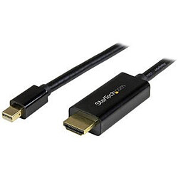 StarTech.com Câble adaptateur Mini DisplayPort vers HDMI de 3 m - 4K 30 Hz - Noir Câble Mini DisplayPort 1.2 mâle / HDMI 4K mâle - 2m