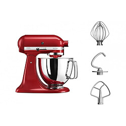 Kitchenaid Artisan robot pâtissier 4.8 litres 5KSM125 - Rouge empire + Livre de recette Offert pas cher