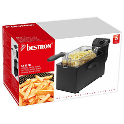 Friteuse en noir; cuve émaillée de 3,5L; pour 1kg frites - 2000W