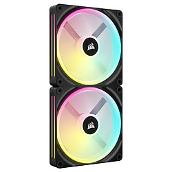 Corsair Starter Kit - KIT QX140 RGB  - 140mm - Noir Kit de démarrage ventilateurs - 2 ventilateurs - Hub de connexion - 140 mm - RGB - PWM - iCUE LINK 