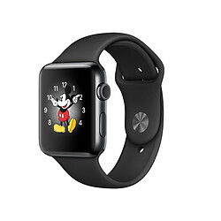 Apple Watch 2 - 42mm - Acier Noir / Bracelet Sport Noir Montre connectée Apple Watch Series 2 - Boitier Acier 42mm - GPS - MP4A2ZD/A