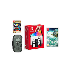 Pack Nintendo Switch OLED NARUTO Blanche - 1 jeu et 1 accessoire + The Legend of Zelda : Tears of the Kingdom SWITCH Nintendo Switch OLED Blanche - Jeu Naruto 3 Full Burst - 2 Joy-Con blanches - Housse de protection Naruto Kakashi + Jeux retrogaming - Nintendo - Jeu vidéo pour Switch Nintendo The Legend of Zelda : Tears of the Kingdom