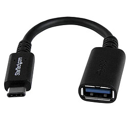 StarTech.com Adaptateur USB 3.0 USB Type-C vers USB-A - M/F - Noir Adaptateur USB 3.0 Mâle/Femelle