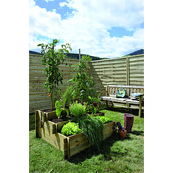 Carré potager UP' 3 étages - 9 cases - 371 L. - géotextile